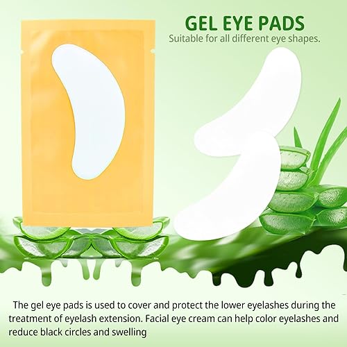Miniatura 2 de 100 pares de parches para debajo de los ojos, almohadillas de extensión de pestañas aislantes, almohadillas de gel debajo de los ojos para