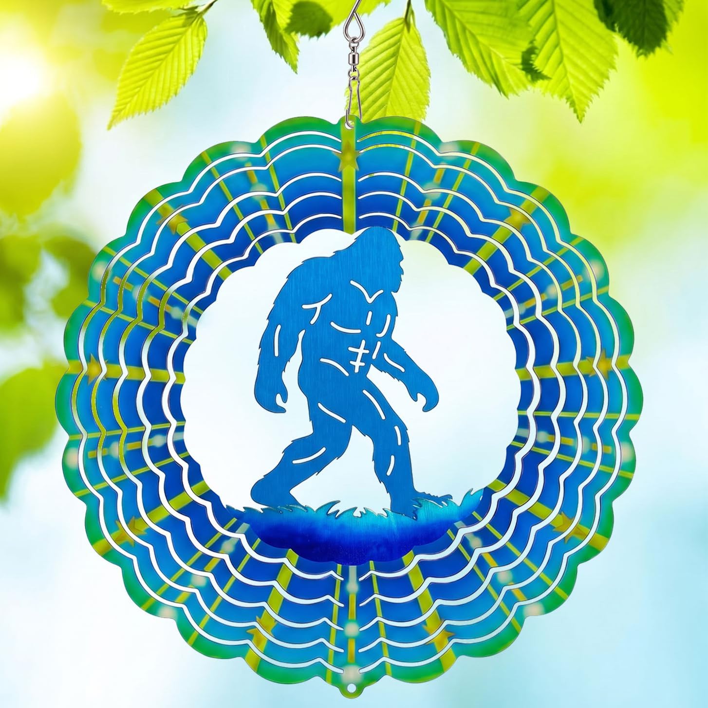 Bigfoot Wind Spinners Gifts for Men Women 12 in
