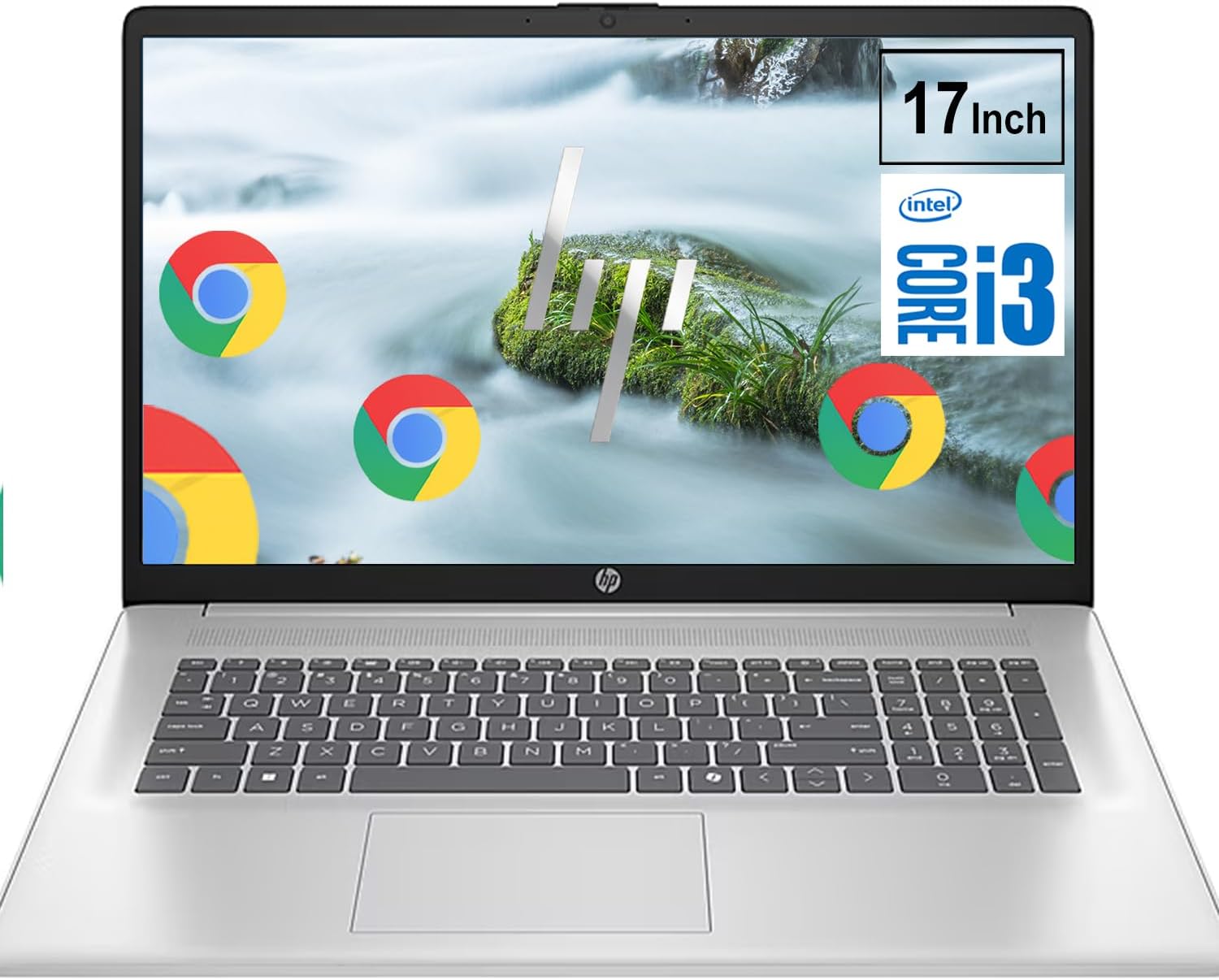 HP 17.3 Inch Chromebook Laptop, 8GB RAM, 128GB SSD, Intel 8-Core CPU, Intel UHD …