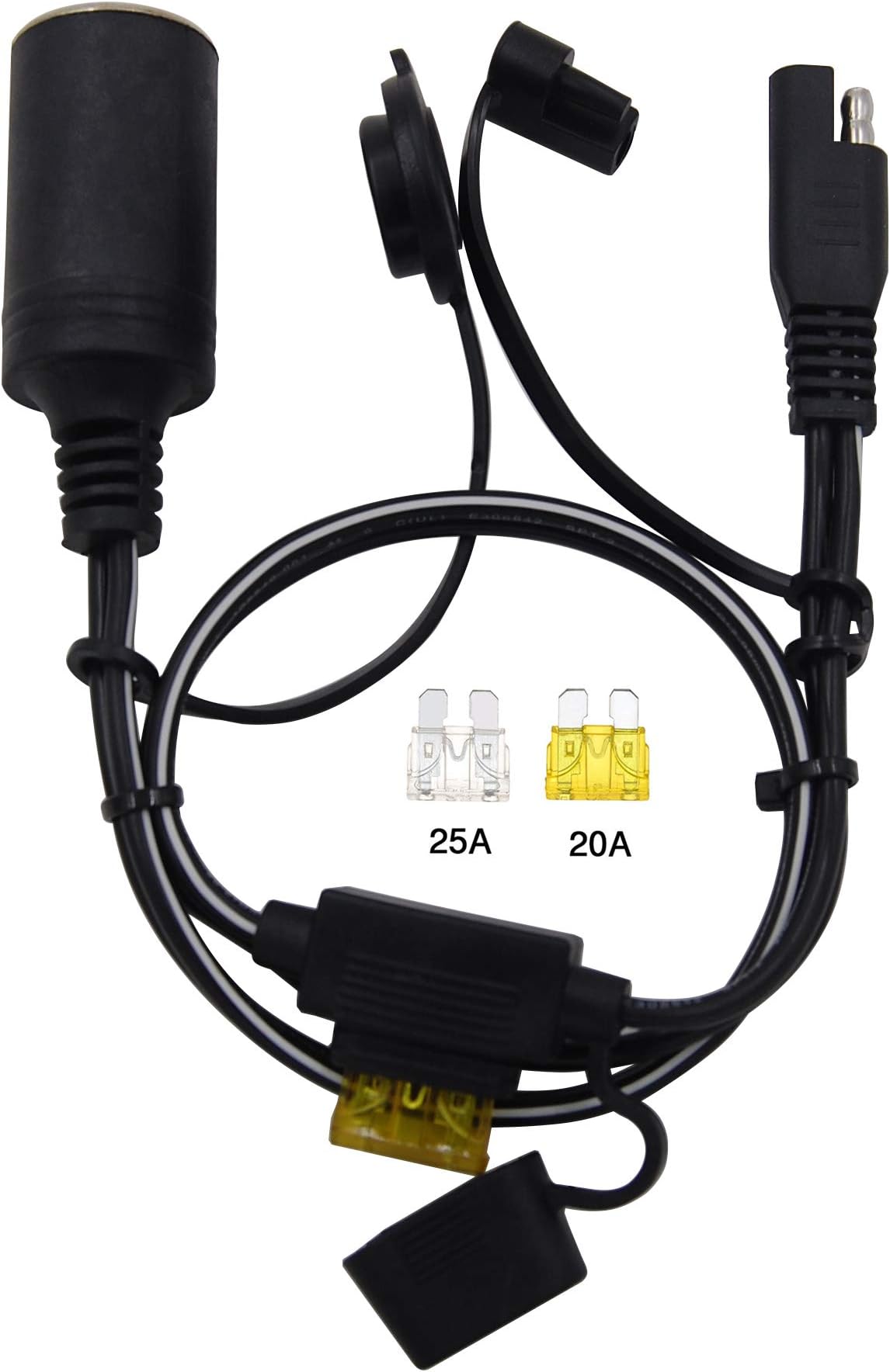 SAE tankbag to cigarette socket adapter cable BC.POW.00.010.10000 (SKU 9401)