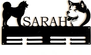 Personalized Dog Medal Holder, Custom Dog Name Sign, Monogram Metal Display Rack for Awards, Pet Medal Holder, Custom Dog Medal Hanger for Wall, Father's Day Gift, Ribbon Holder, Housewarming Gift
