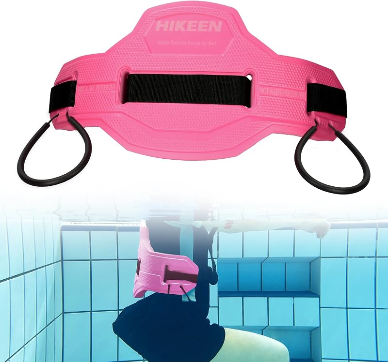 Swim Floating Belt,Water Aerobics Swimming Belt with Fixing Straps,Jogger Floatation Aid Buoyancy Belt for Swimming Pool Fitness and Fitness Workout Therapy