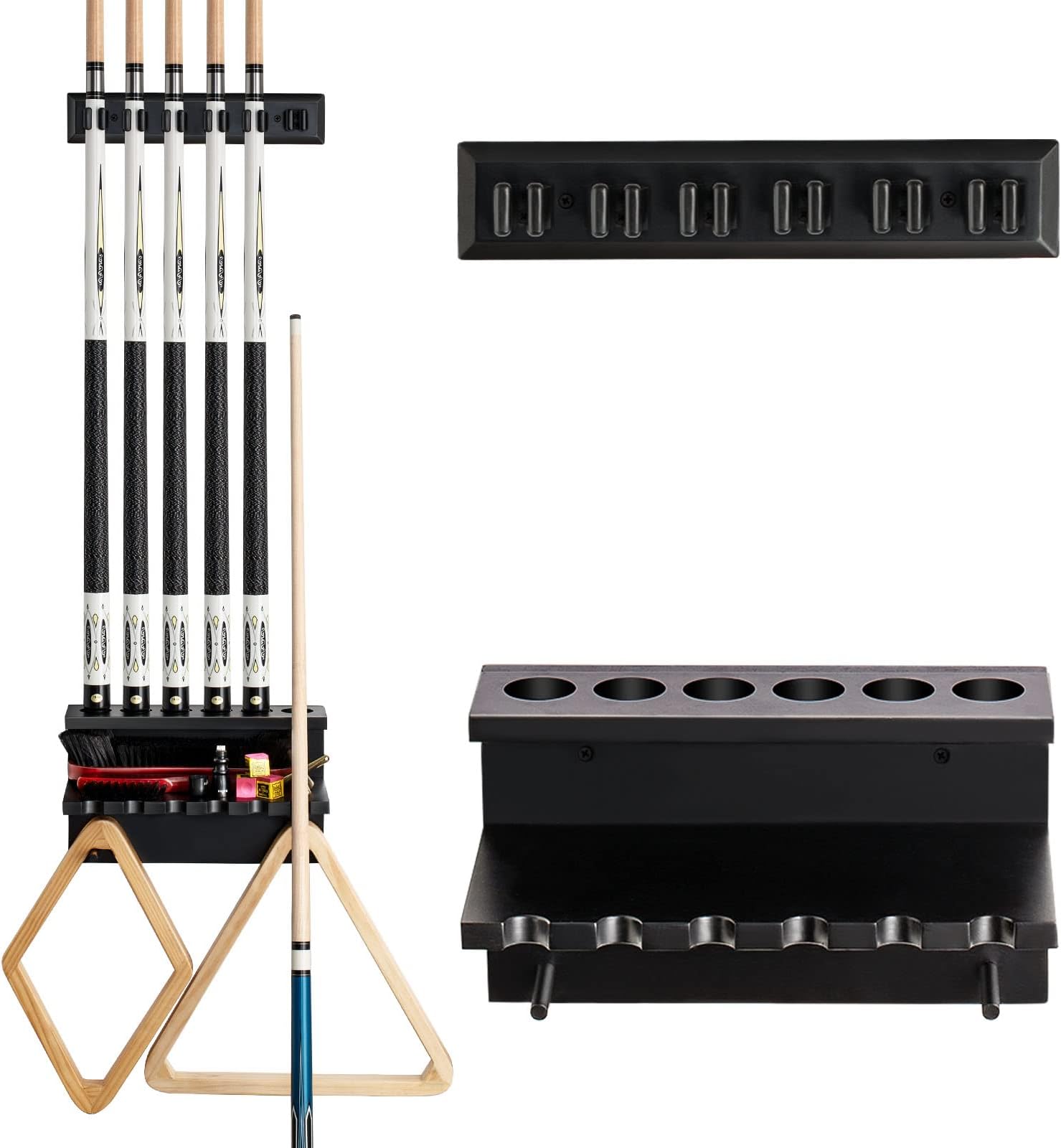 Pool cue rack-Black