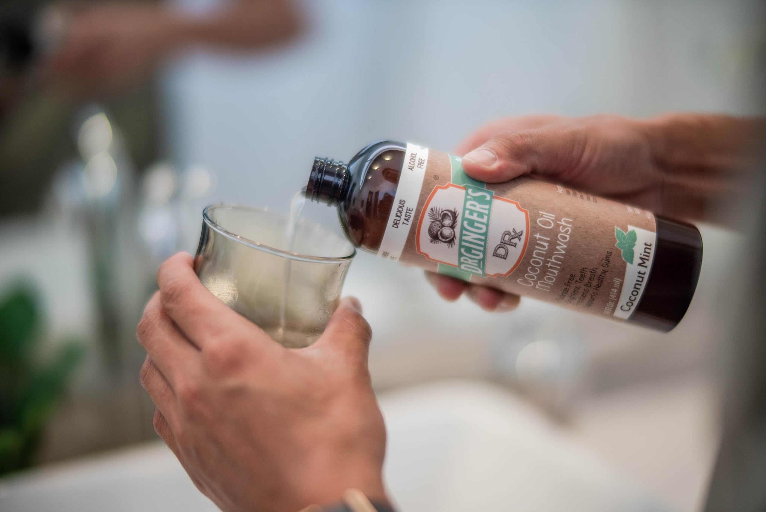 Amazon.com : Dr. Ginger's Coconut Oil Pulling Alcohol Free