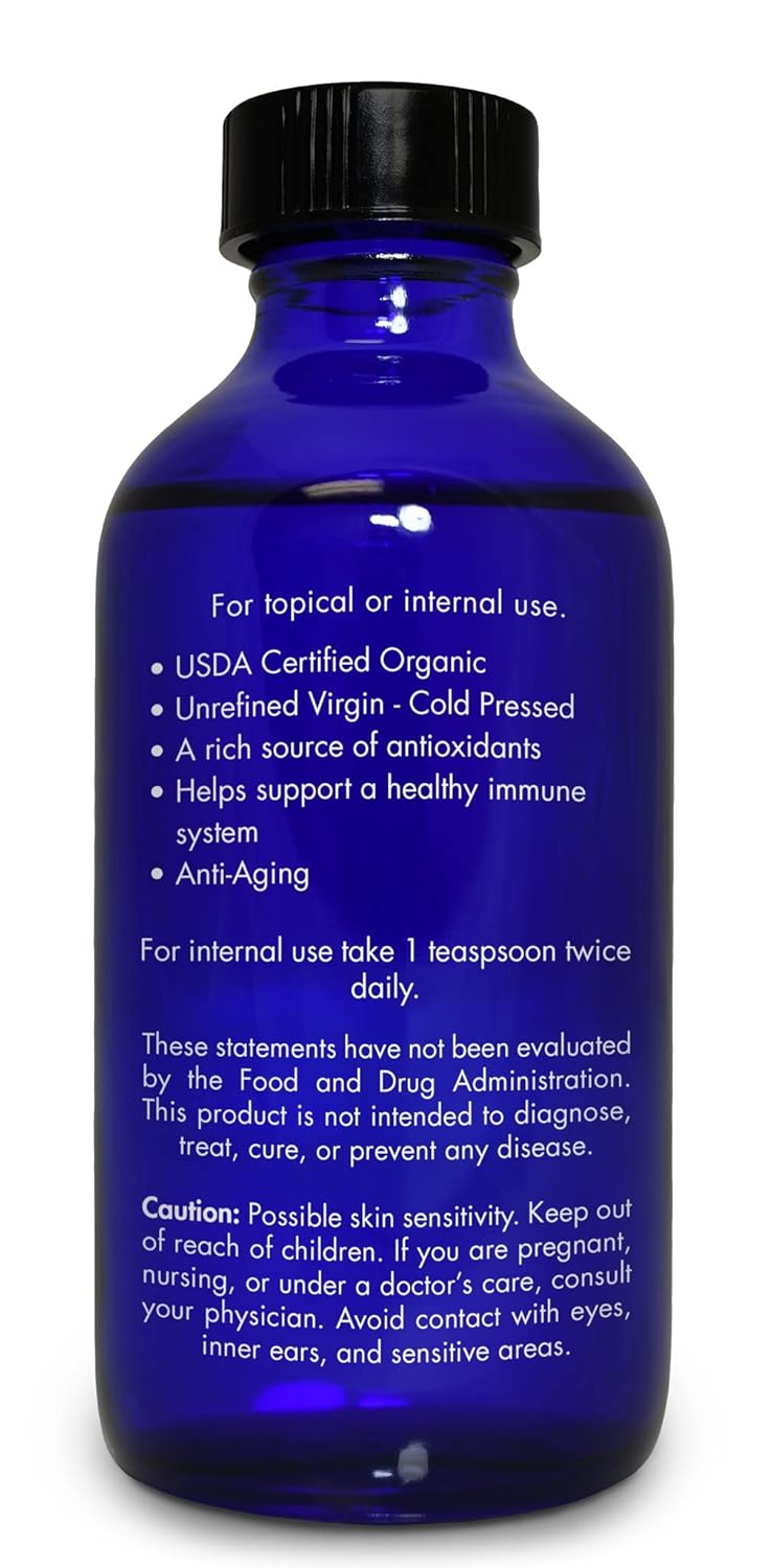 Organic, Black Seed Oil, Cold Pressed, for Hair, Face, Immune Support– 100% Pure, Black Seed Oil, by Zongle Therapeutics, 4 OZ