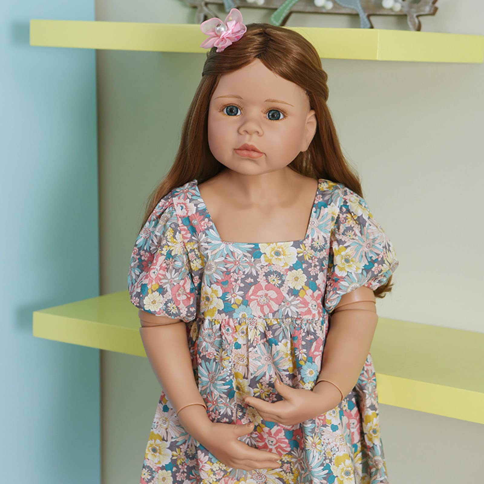 Amazon.co.jp: 98CM 幼児リアルな人形大きいリボーンドールフル