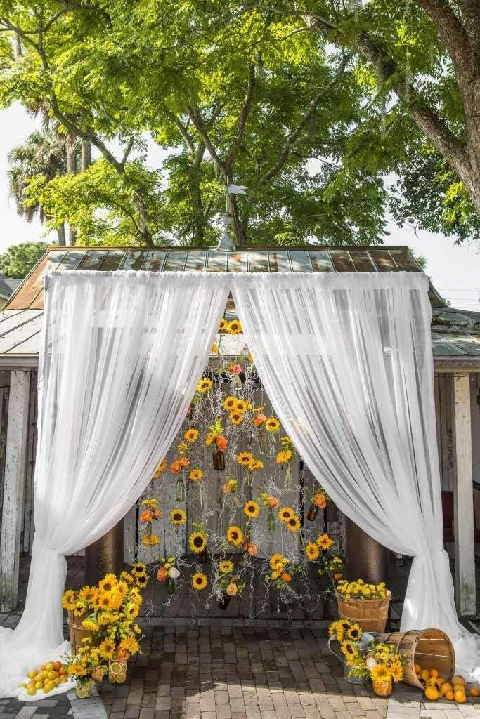 Laelfe Artificial Sunflower Flowers Long Stem Silk Fake Large Sunflowers Decoration for Outdoor Home Wedding Baby Shower Birthday Party Single Bulk Yellow Decor 6PCS (Dark Center) - Image 6