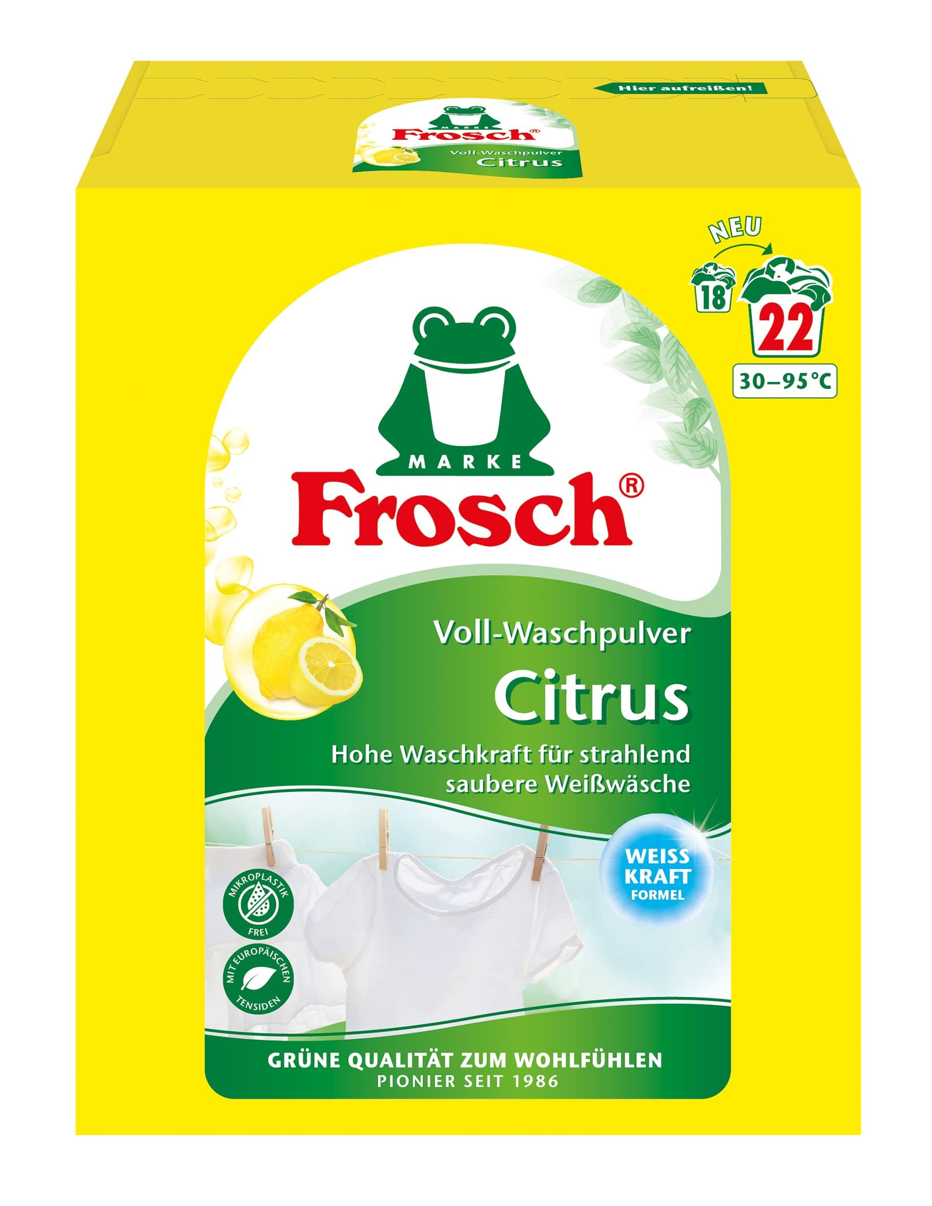 Frosch Citrus - Detersivo in polvere, 1,​45 kg