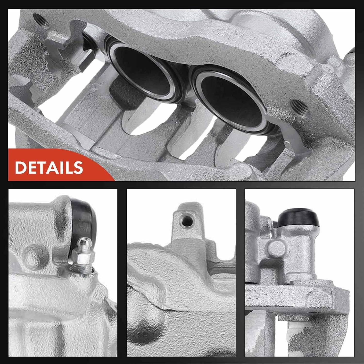 A-Premium Disc Brake Caliper Assembly with Bracket Compatible with Select Dodge, Freightliner and Mercedes-Benz Models - Sprinter 3500 2007-2018 - Front Left Driver Side