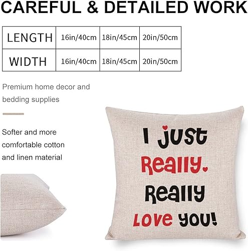 Miniatura 9 de Farmhouse Cotton Linen Cushion Cover Case for Living Room Bedroom Decor You are My Home and My Adventure All at Once Decorative Pillow Case with