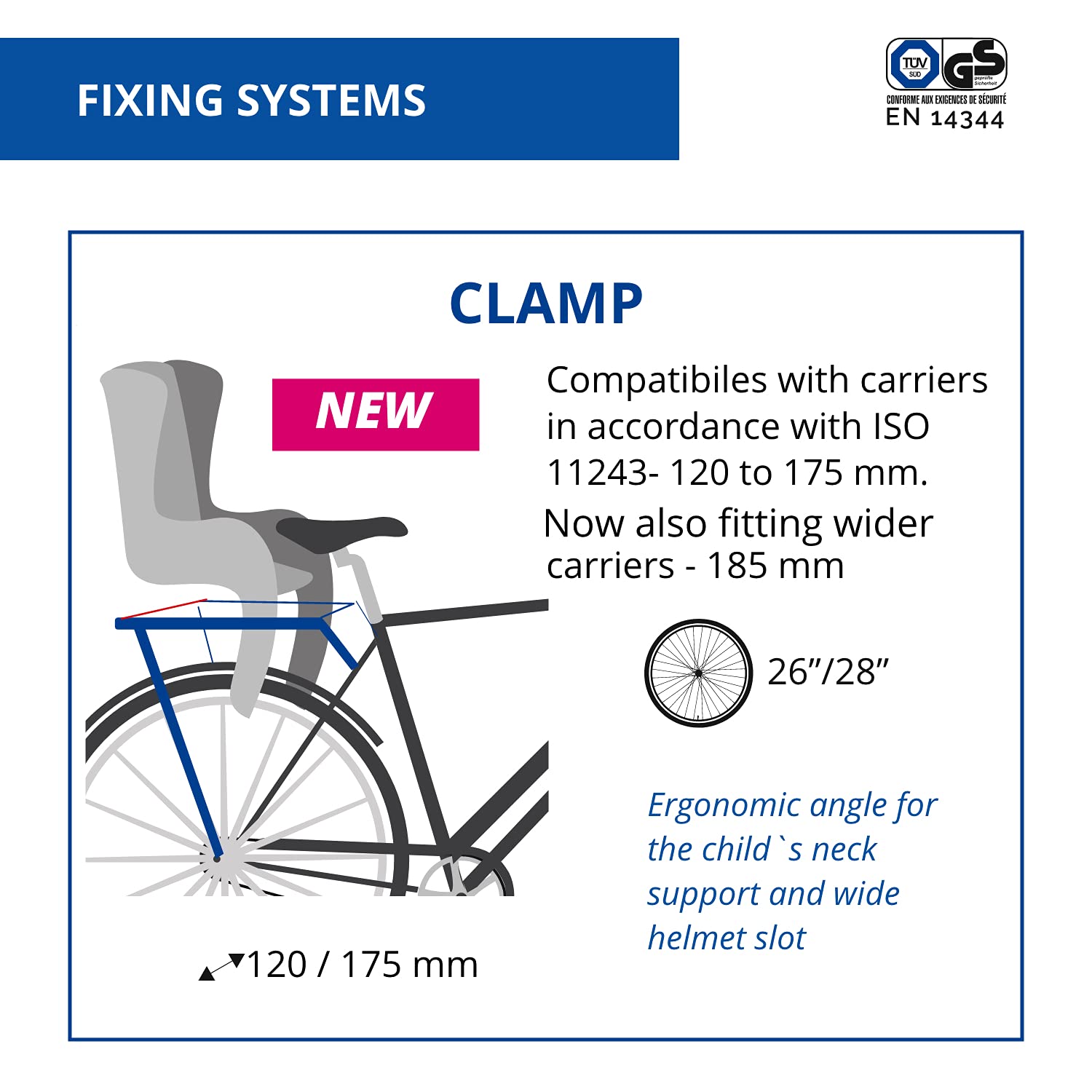 b bellelli Mr Fox - Siège arrière pour vélo - pour Les Enfants jusqu'à 22 kg, de 3 à 8 Ans - Fixation au Porte-Bagages