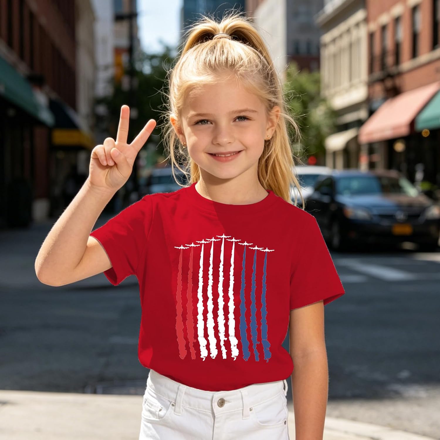 Happy 250 America Shirt Kids 4th of July Toddler Shirts-1776-2026 Doodle Patriotic 250th Anniversary Tee USA 3-8T Top