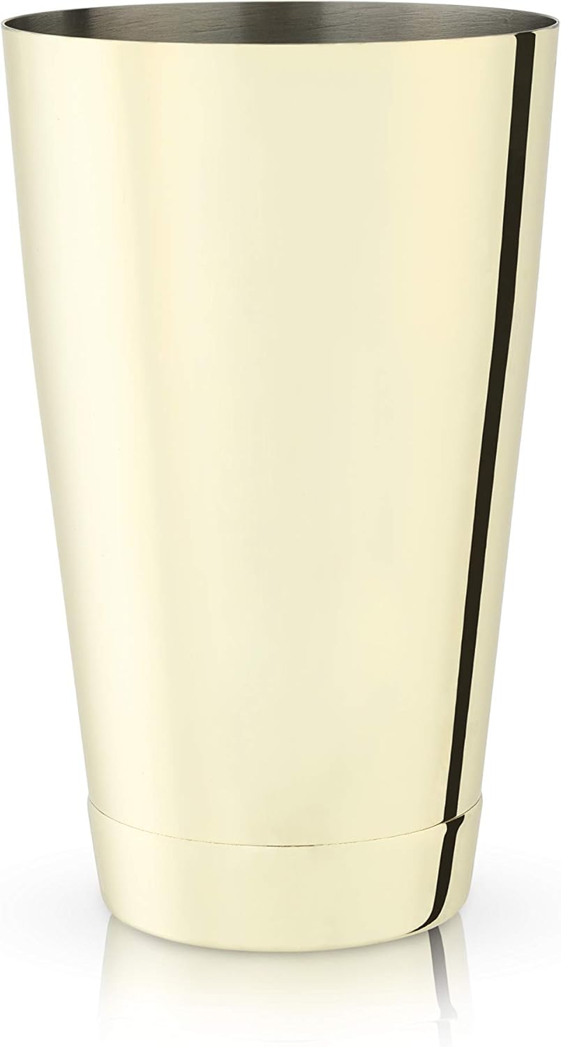 Viski Large Boston Cocktail Shaker Tin Bottom, 27oz Stainless Steel Drink Mixer for Espresso Martinis, Margaritas, Weighted Base Mixing Tumbler, Metal Shaker Cup, Bartender Gifts, Home Bar Accessories