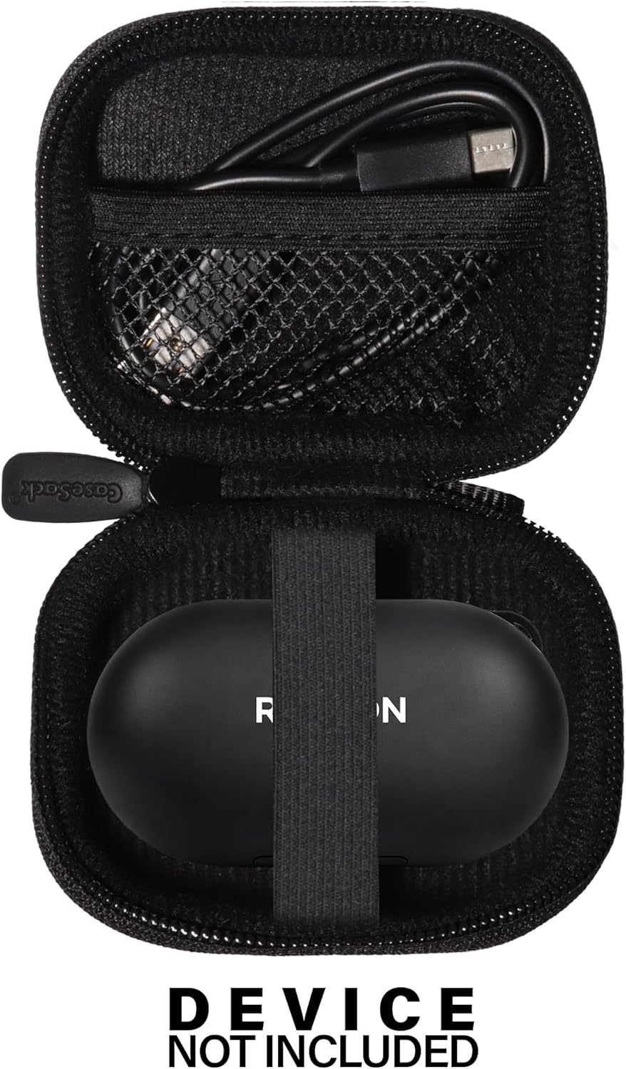 CaseSack Case for Raycon Everyday Earbuds (2024 Edition) - in-Ear Buds, Raycon Fitness Earbuds (Black) - Image 3