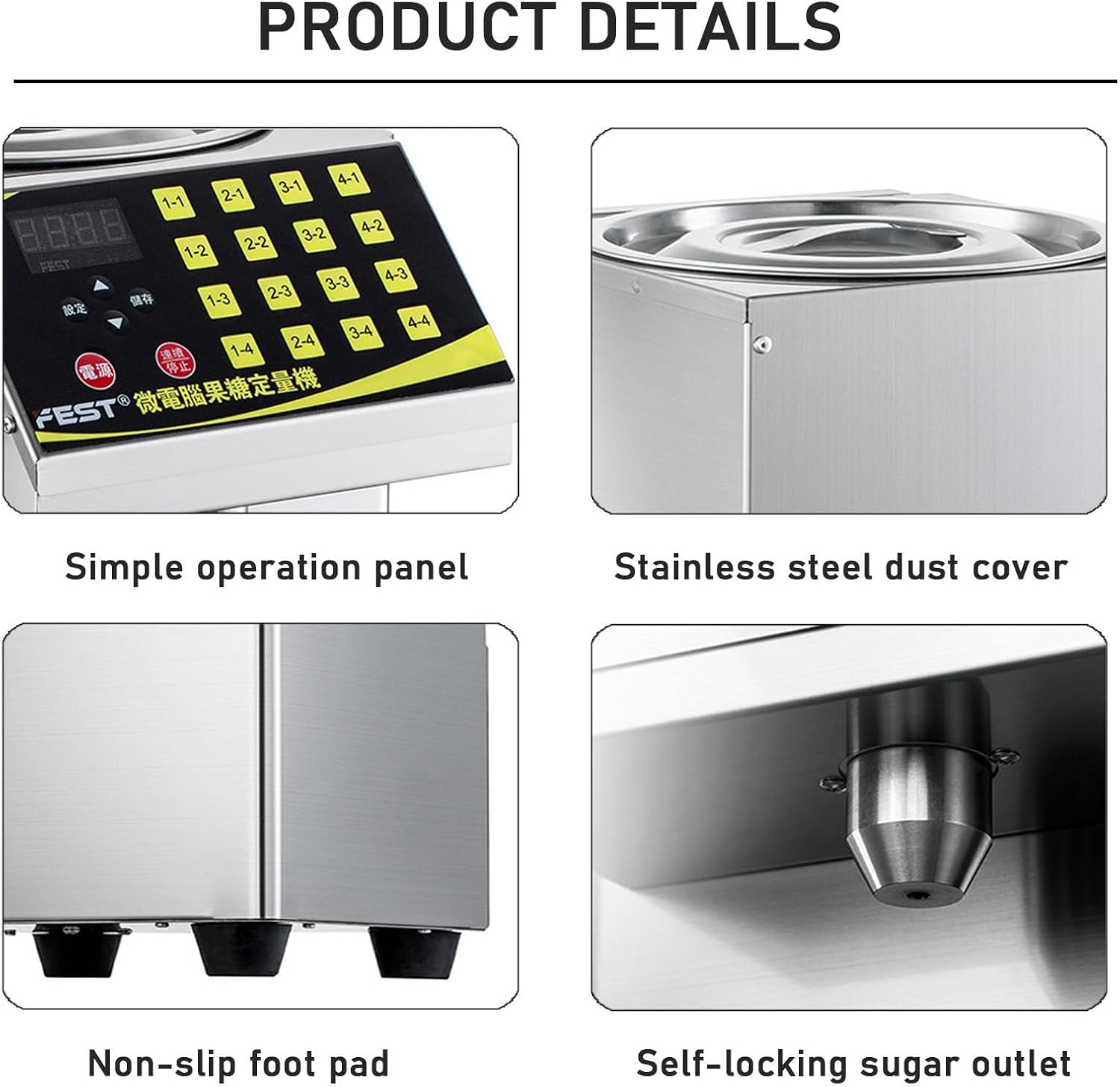 Fructose Dispenser,Commercial 8.5L Fructose Dispenser | Fructose Quantitative Machine, 16 Groups Fructose Outlet for Hotel, Milk Tea Shop,Black