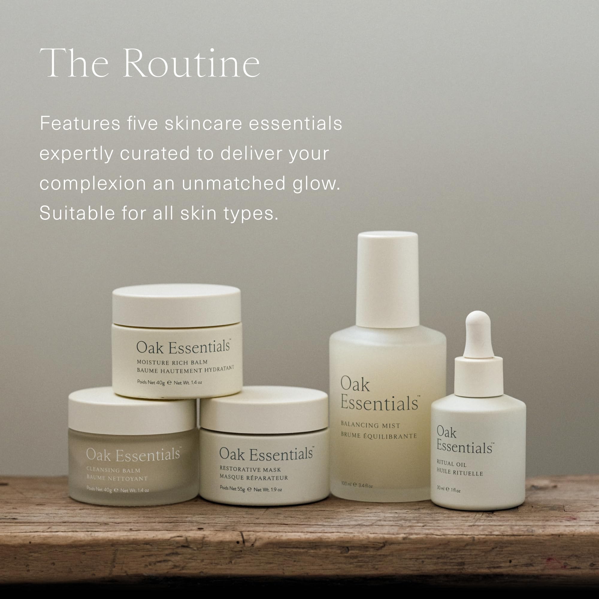 Oak Essentials Skincare Routine Set