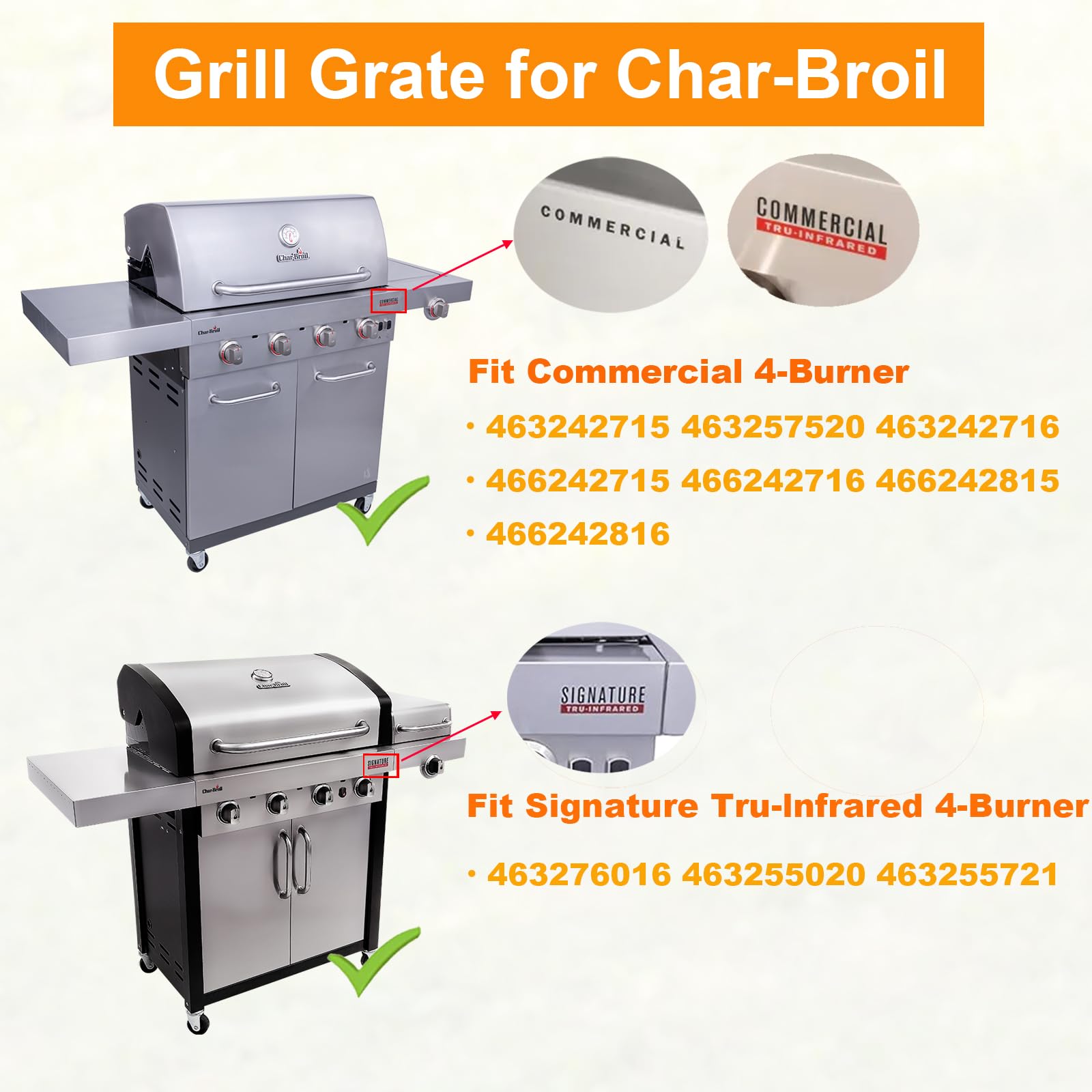 Rinnova Il Tuo Barbecue! Kit Di 3 Piastre Emettitore In Acciaio Per Griglia A Gas Charbroil, Compatibili Con Modelli A 2,3 E 4 Fuochi. - 3