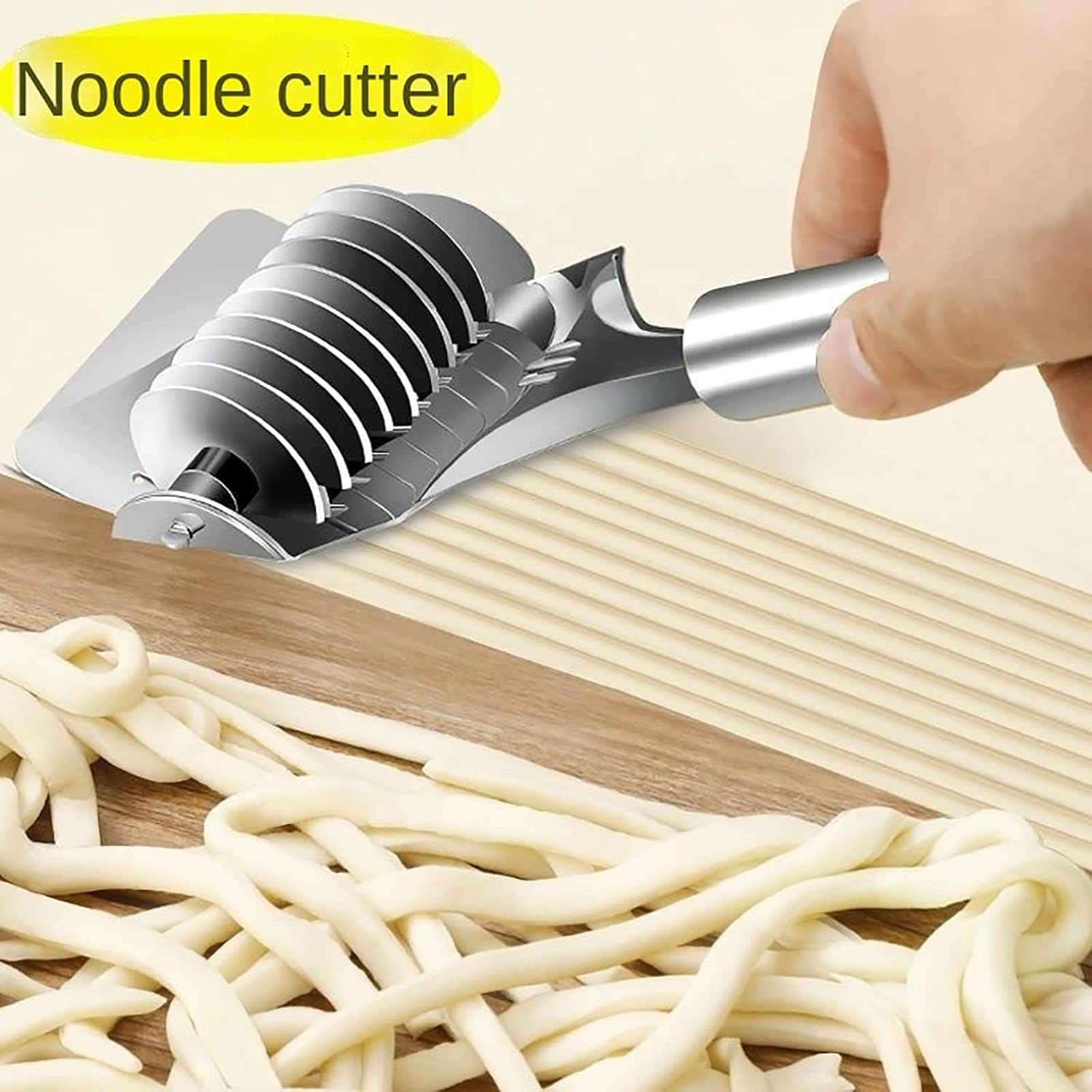Manual Pasta Cutter Stainless Steel Roller Noodle Maker Fast Food Dough Cut Tools Shallot Cutter Kitchen Cooking Tools 2pcs