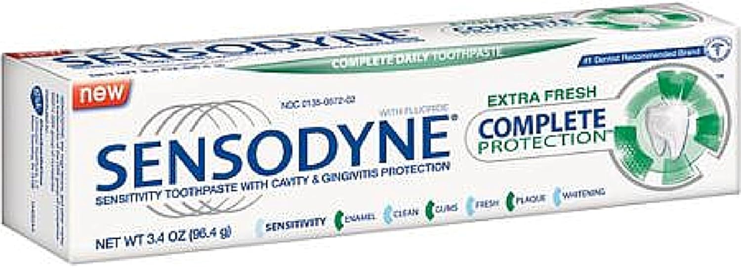 Sensodyne Tp Comp Extra F Size 3.4z Sensodyne Tootpaste Complete Extra Fresh 3.4z