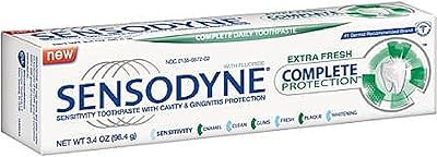 Sensodyne Complete Protection Sensitivity Toothpaste, Extra Fresh 3.40 oz (Pack of 8)
