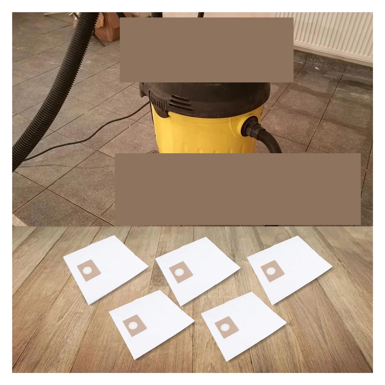 Bolsa De Polvo For Aspiradora, Compatible Con KArcher, NT 48/1 NT 65/2 Like 6.904-285.0, Repuesto De Bolsa De Tela De Fibra, 5 Uds.