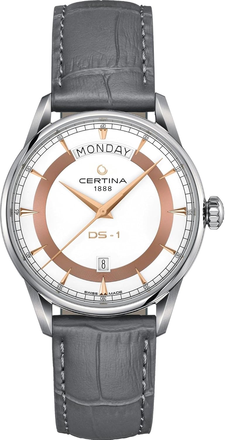 Certina, Mens, DS-1 Day-Date 40mm, Stainless Steel, Swiss