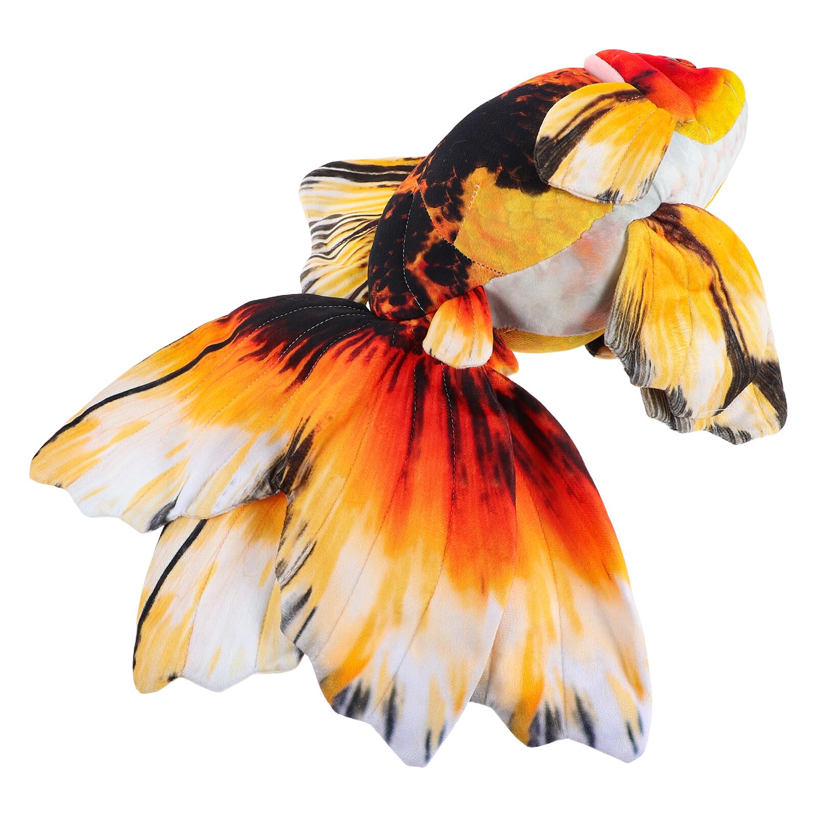 TOYANDONA Cuscino di Peluche a Forma di Pesce Rosso Realistico Morbido Cuscino Decorativo per Divano e Letto per Arredamento Casa e Relax
