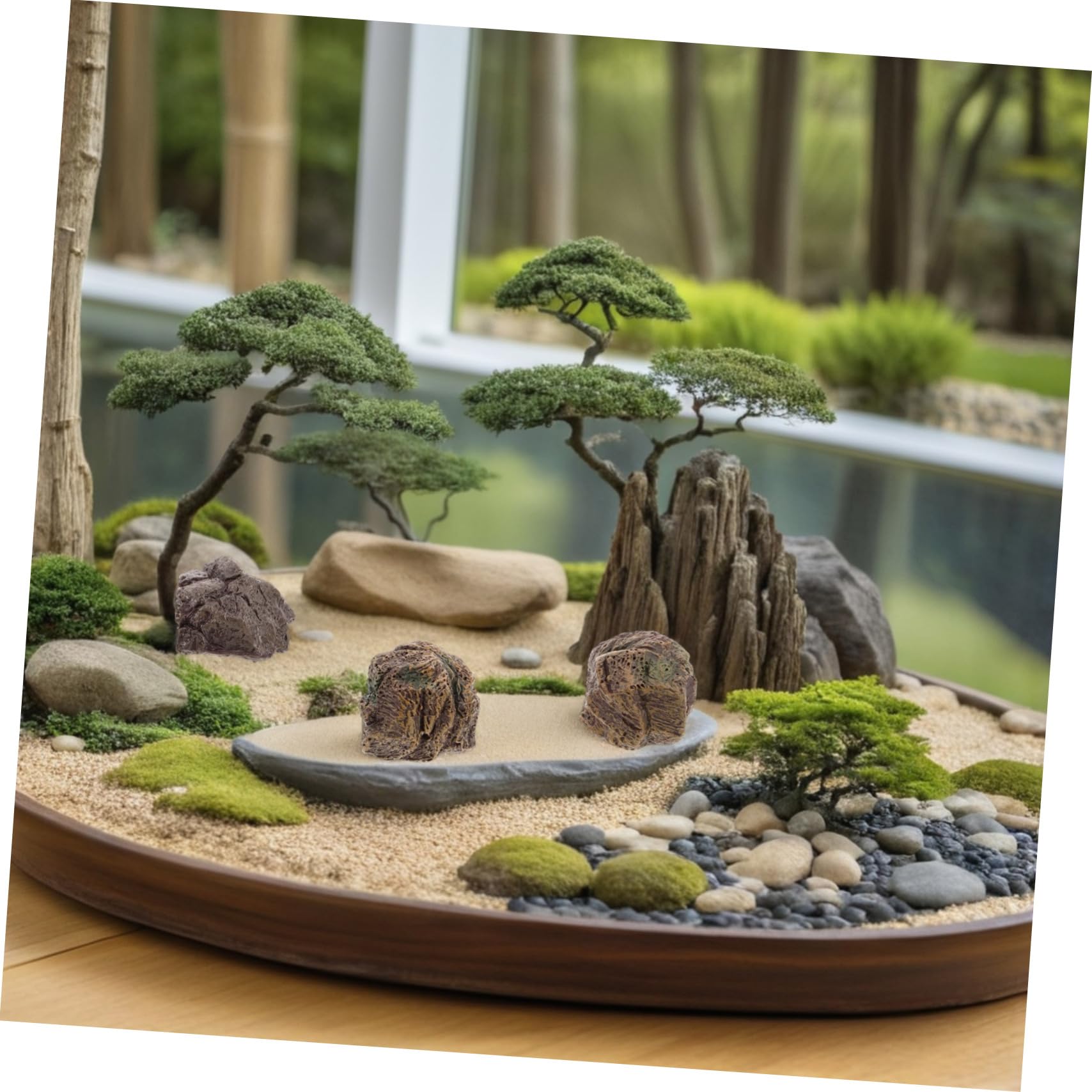 Lot De 2 Fausses Pierres Décoratives En Mousse - Pour Terrarium, Aquarium, Jardin Miniature, Décoration