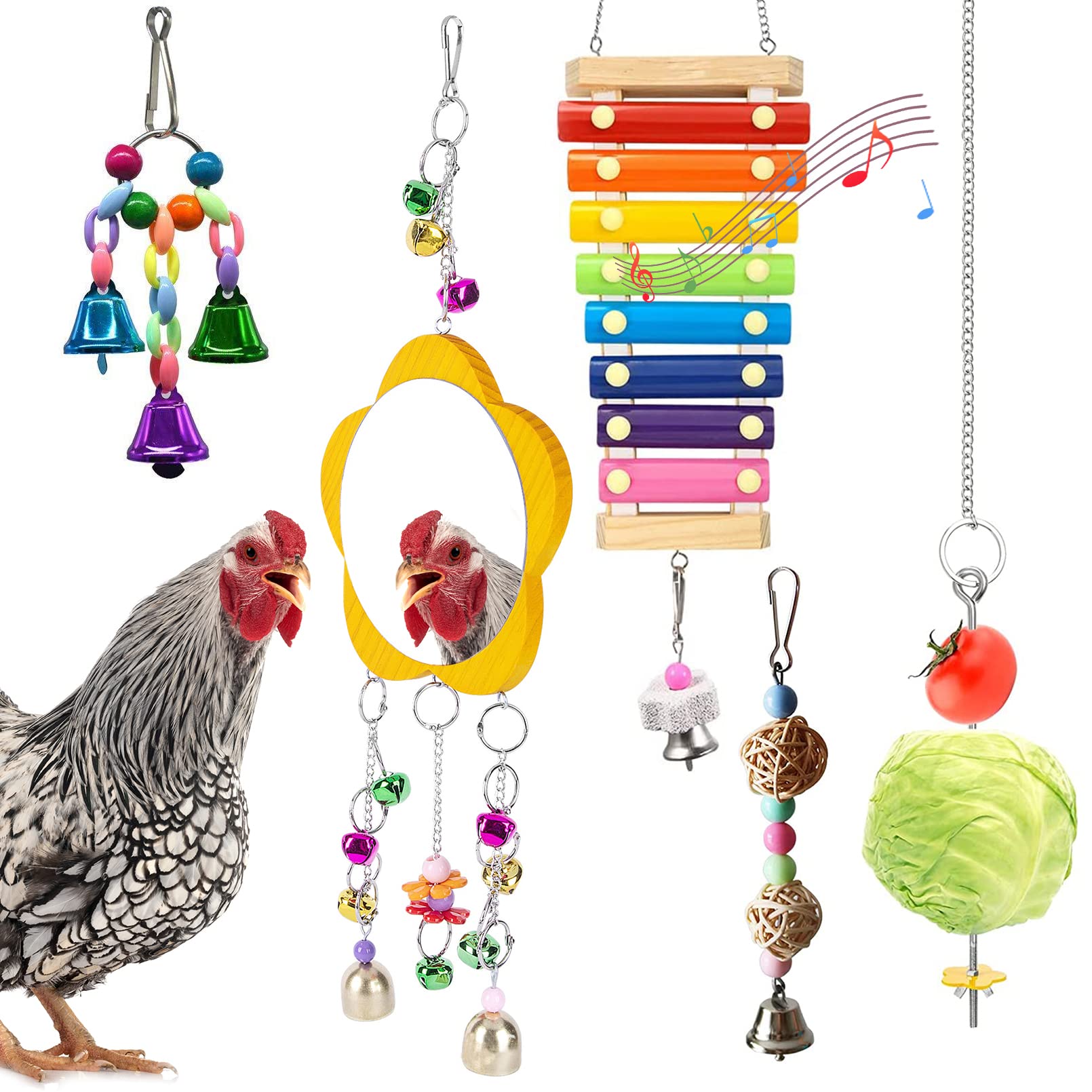 Amazon.com : BNOSDM 5 Packs Chicken Xylophone Toy for Hens Chicken