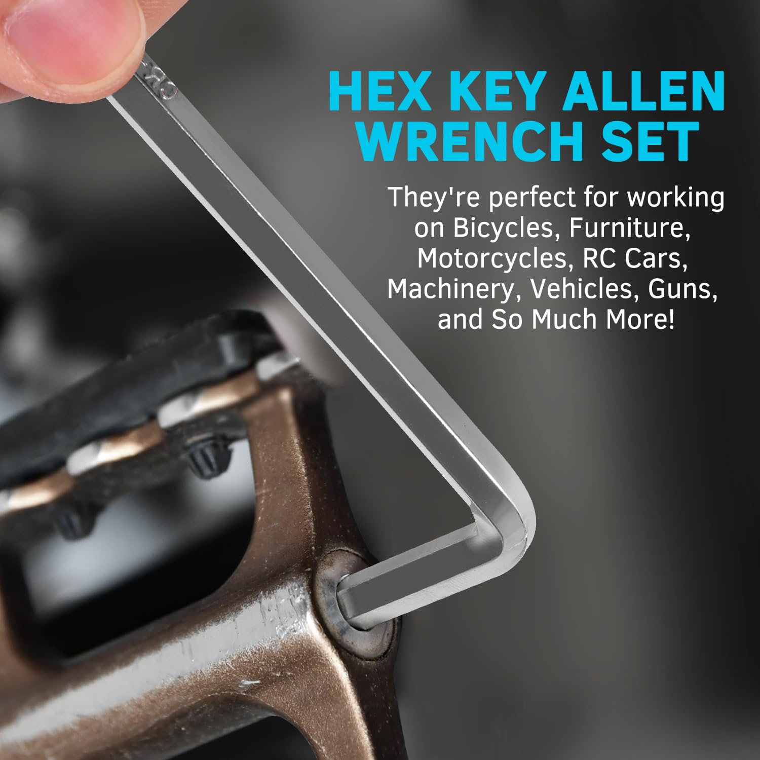 Juego de llaves Allen hexagonales de 36 piezas con extremo de bola, tamaños SAE/métricos y 2 cajas de almacenamiento
