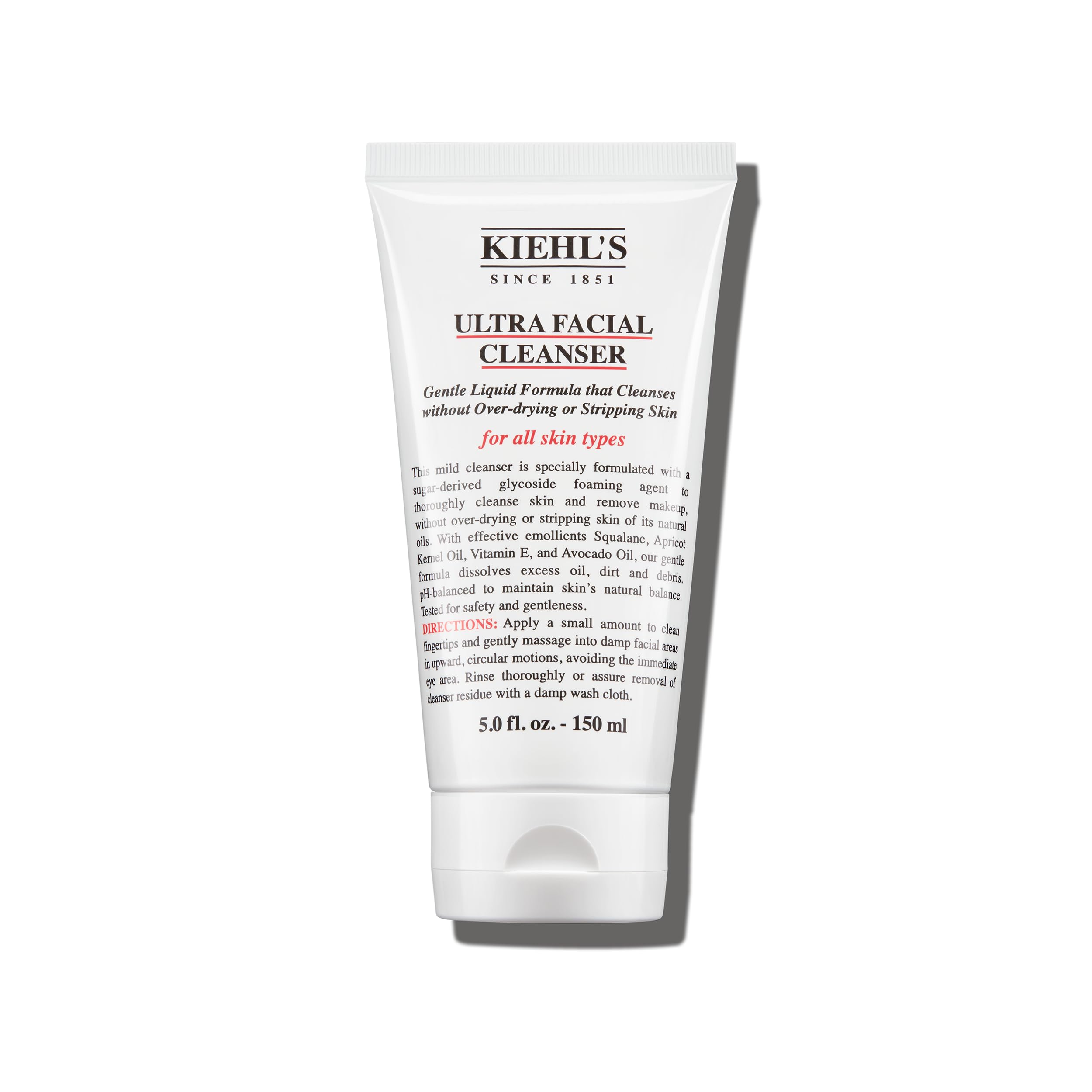 Kiehl's Ultra Facial Cleanser, Lightweight Foamy Facial Cleanser, Enriched Formula that Replenishes Skin Barrier, Gently Exfoliates and Moisturizes, Suitable for All Skin Types, Paraben FreeCradle to Cradle CertifiedCradle to Cradle CertifiedCradle to Cradle Certified