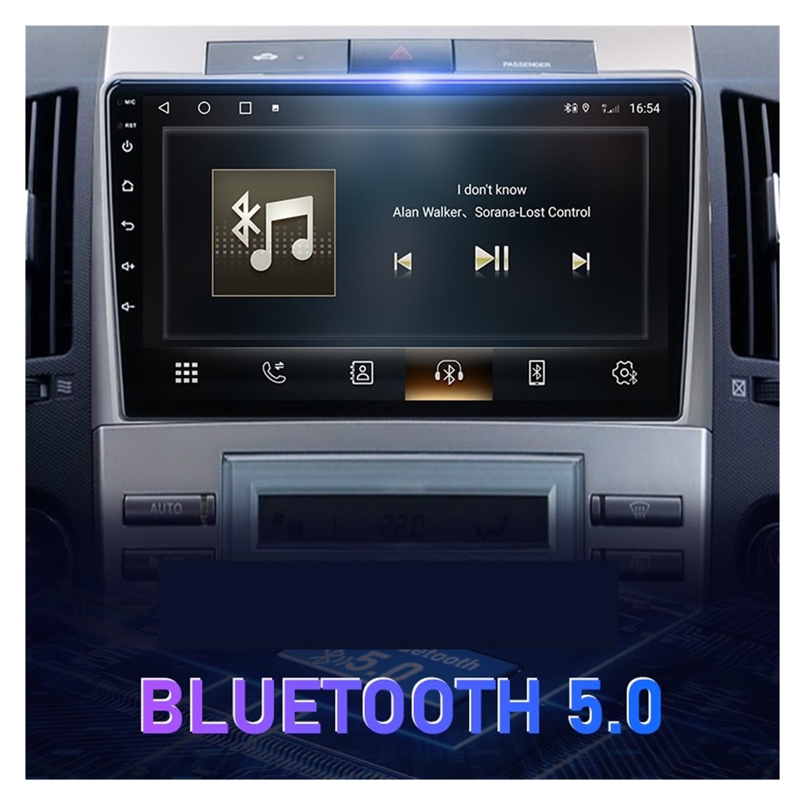Auto Stereo Radio Multimedialny Odtwarzacz Wideo Nawigacja Przejrzysty I Responsywny(T10 TOP-ADAS)