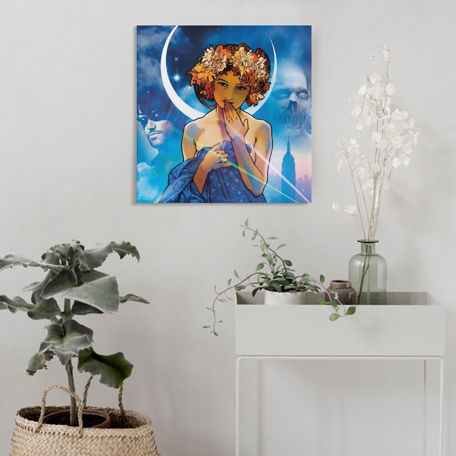 Amazon.co.jp: Alphonse Muchaアルフォンス・ミュシャ《月と星