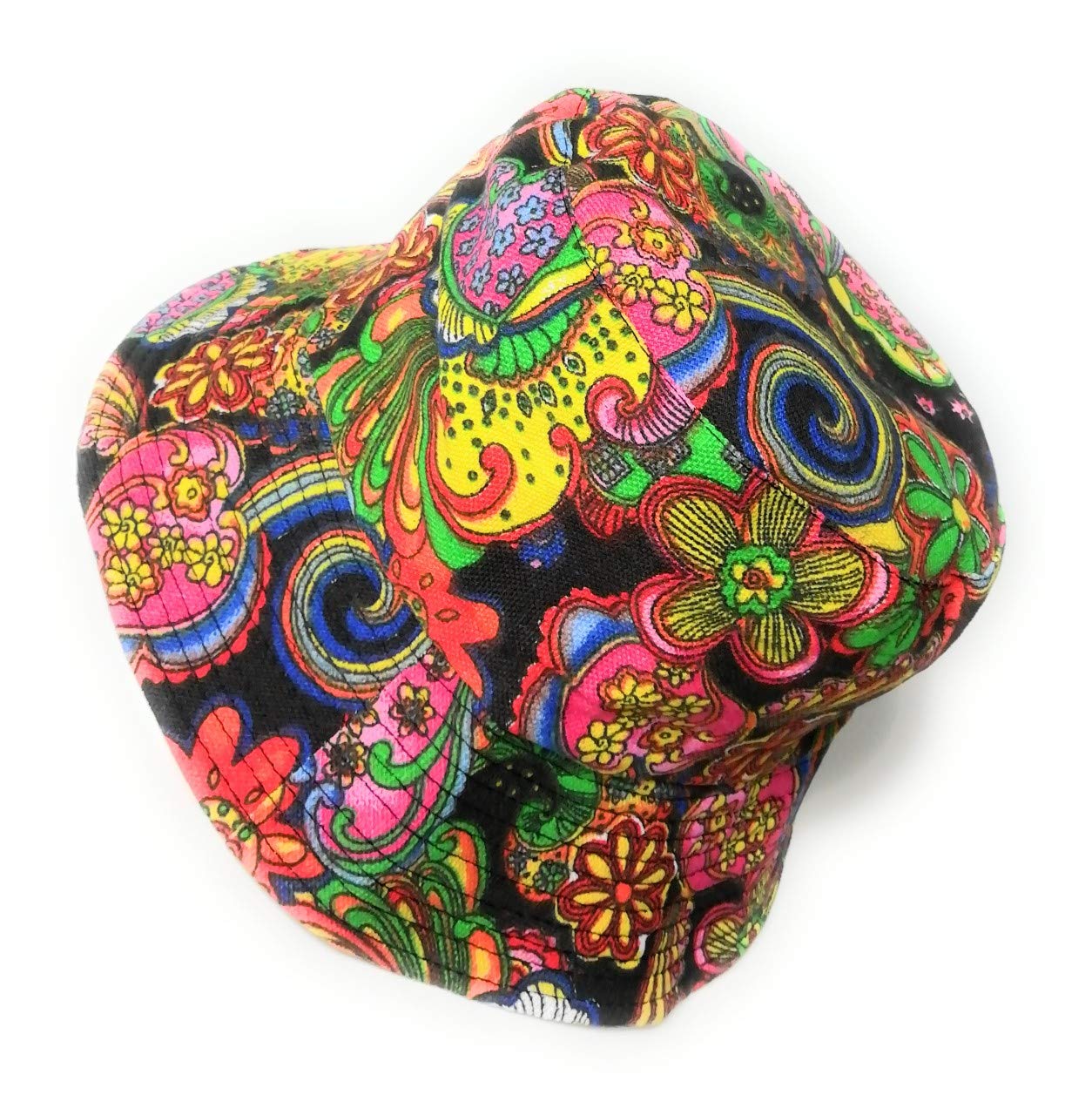 KGM Colorful Paisley Design Bucket hat - Festival Holiday Travel Hats Multi