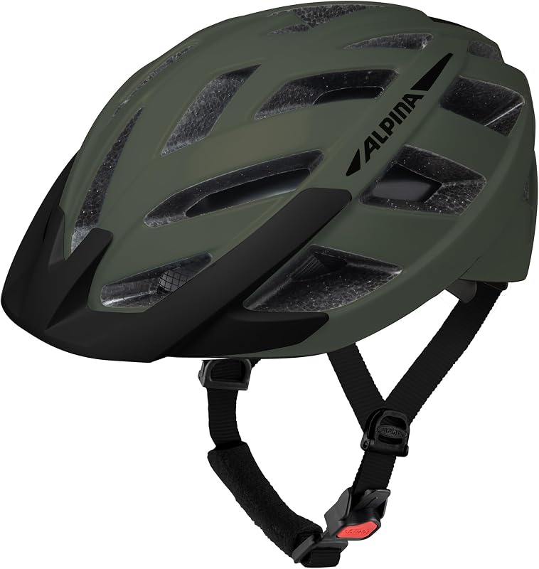 ALPINA Panoma 3.0 kerékpáros sisak, olívazöld matt, 56-59 cm fejkerület, túratúrázáshoz, jól szellőző