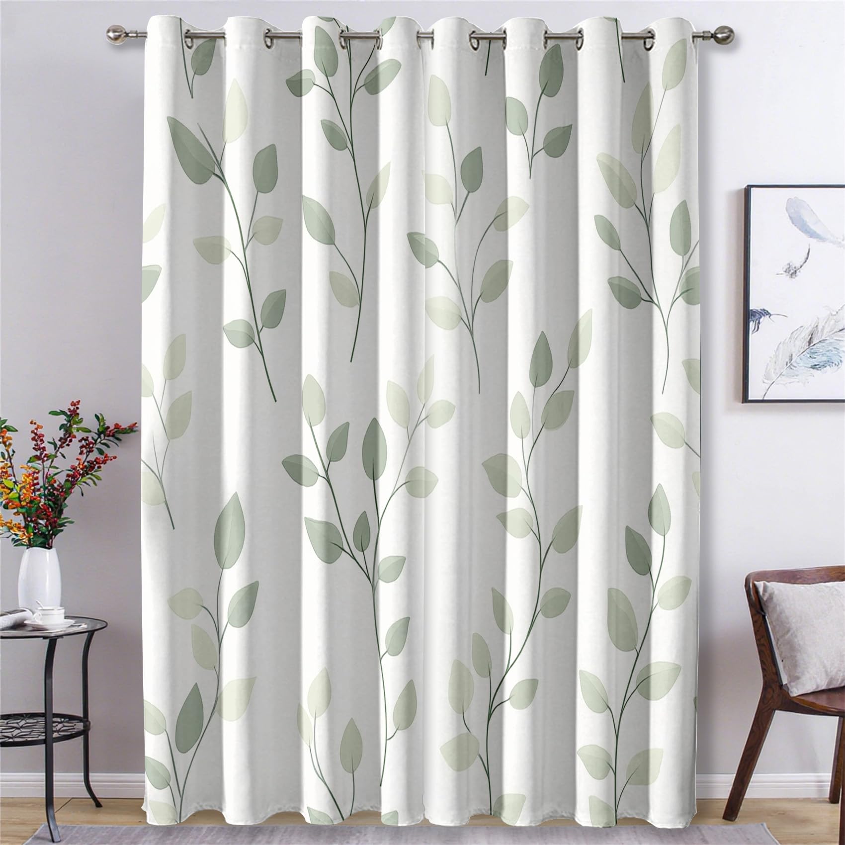 Cortinas opacas con ojales para dormitorio y sala de estar
