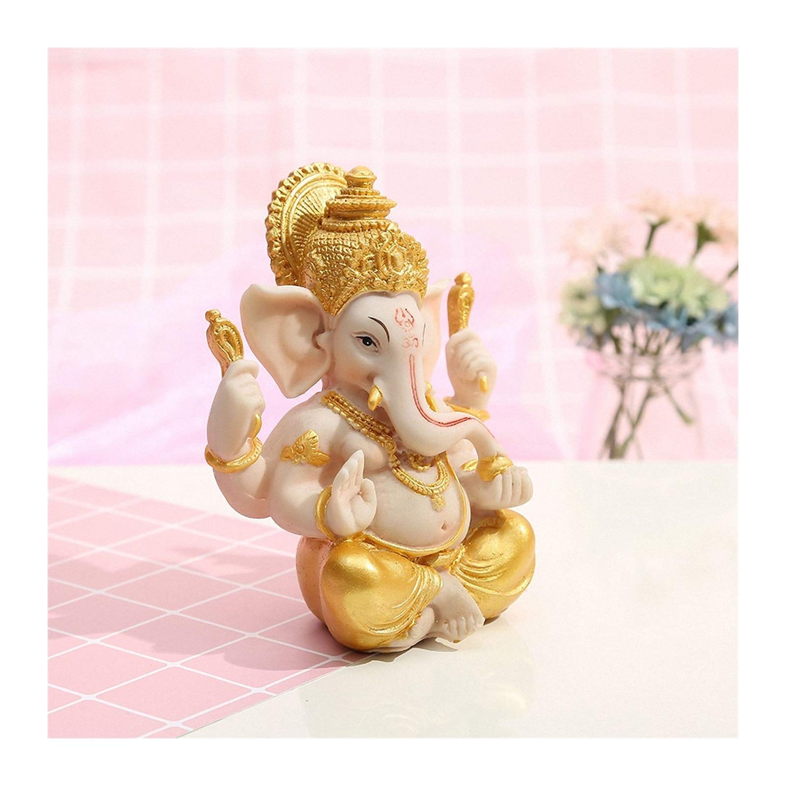 Statua Feng Shui Elefante indù Godfigurine, Luckand Wealth Art Sculpture Home Ornament Arredamento Zen