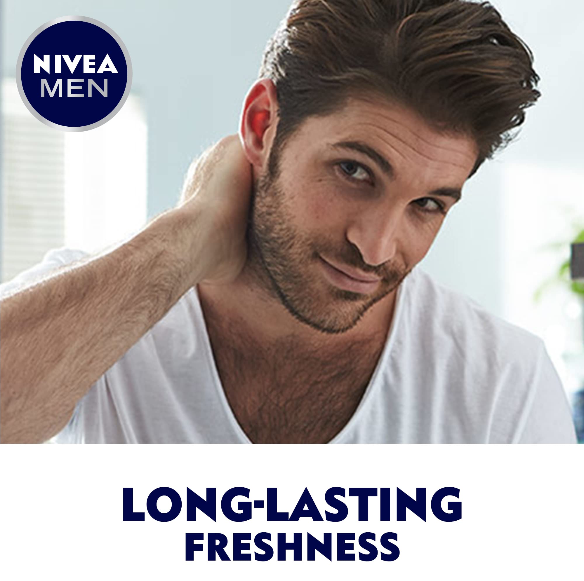 NIVEA MEN Cool Kick Roll-On Deodorant 50ml – Up to 48h Sweat & Odour Protection with a Refreshing Cooling Fresh Scent, Alcohol-Free Formula for an Instant Fresh Feel, Ideal for Active Men