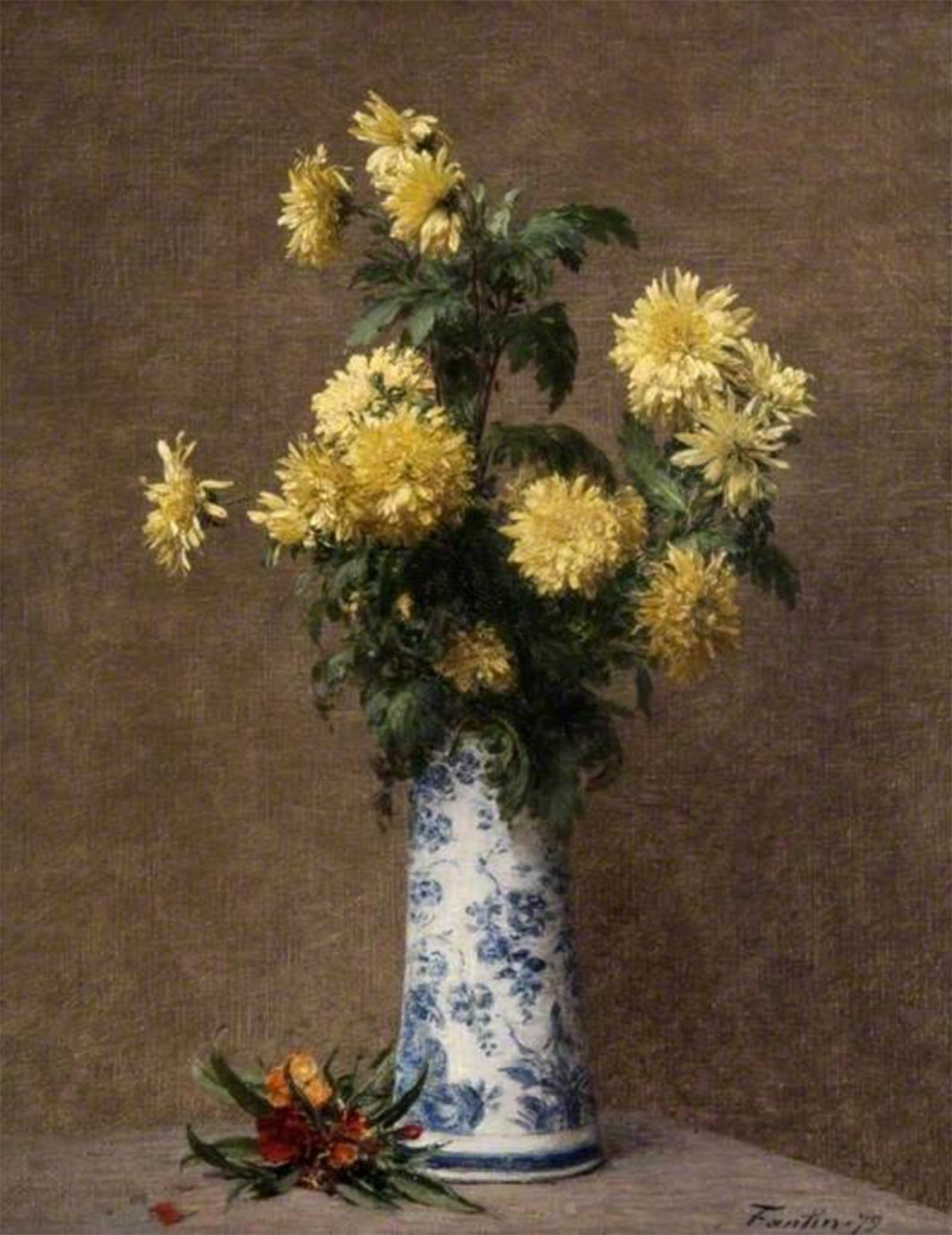 POSTERIIk Vintage Print Pop Art Landscape Artwork Yellow Henri Fantin-latour Art Prints for Office Home Decor 60x90cm