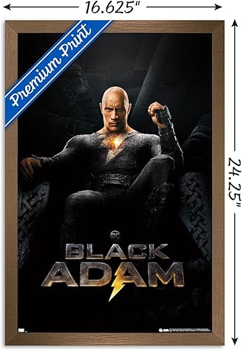 Miniatura 104 de Trends International DC Comics Movie Black Adam - Póster de pared de una hoja Versión enmarcada Barnwood