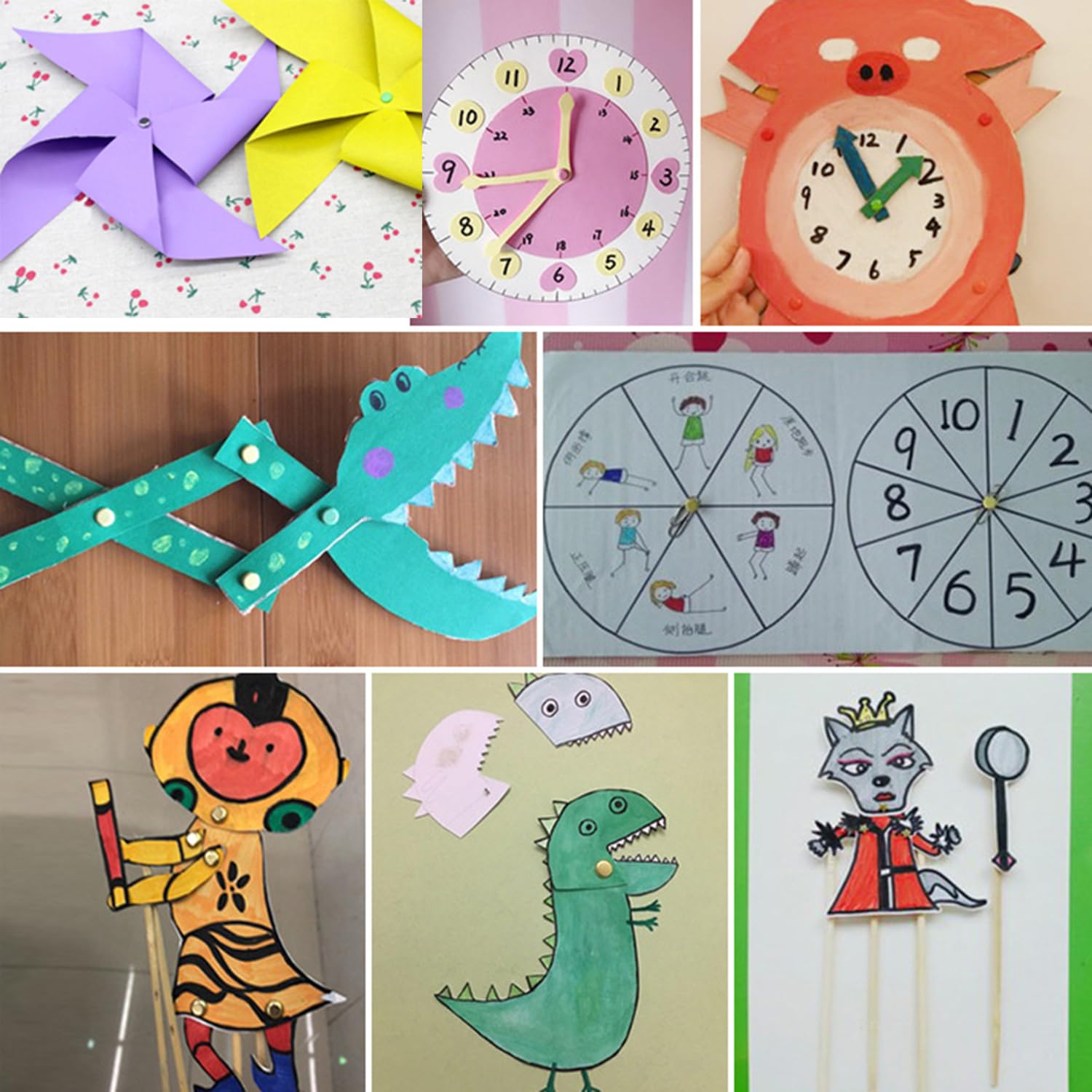 100 Fermacampioni Scrapbooking JDXun - Mini Brads In Metallo Dorato 8mm Per DIY - Foto 10