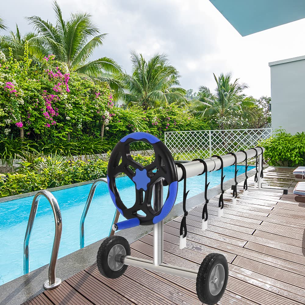 Lot De 6 Sangles De Fixation Pour Bâche De Piscine Solaire - Longueur Réglable, Résistantes Aux Intempéries, Avec Attaches à Clip - 11