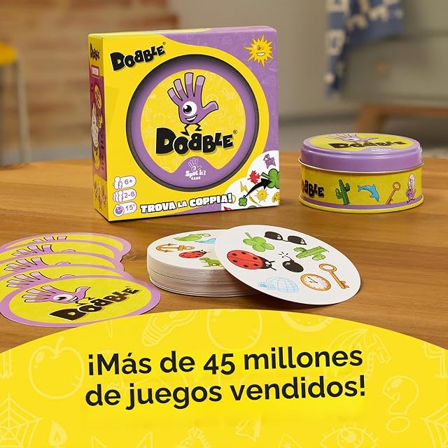 Foto 5 de 8 de Asmodee - DOBBLE - Juego de cartas para familias, niños y amigos