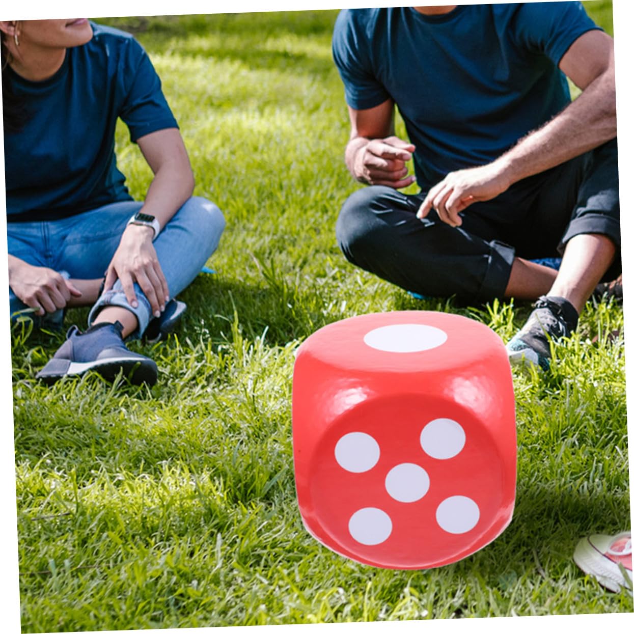 Cubo de Dados Gigante de Espuma Roja 20cm para Actividades Escolares