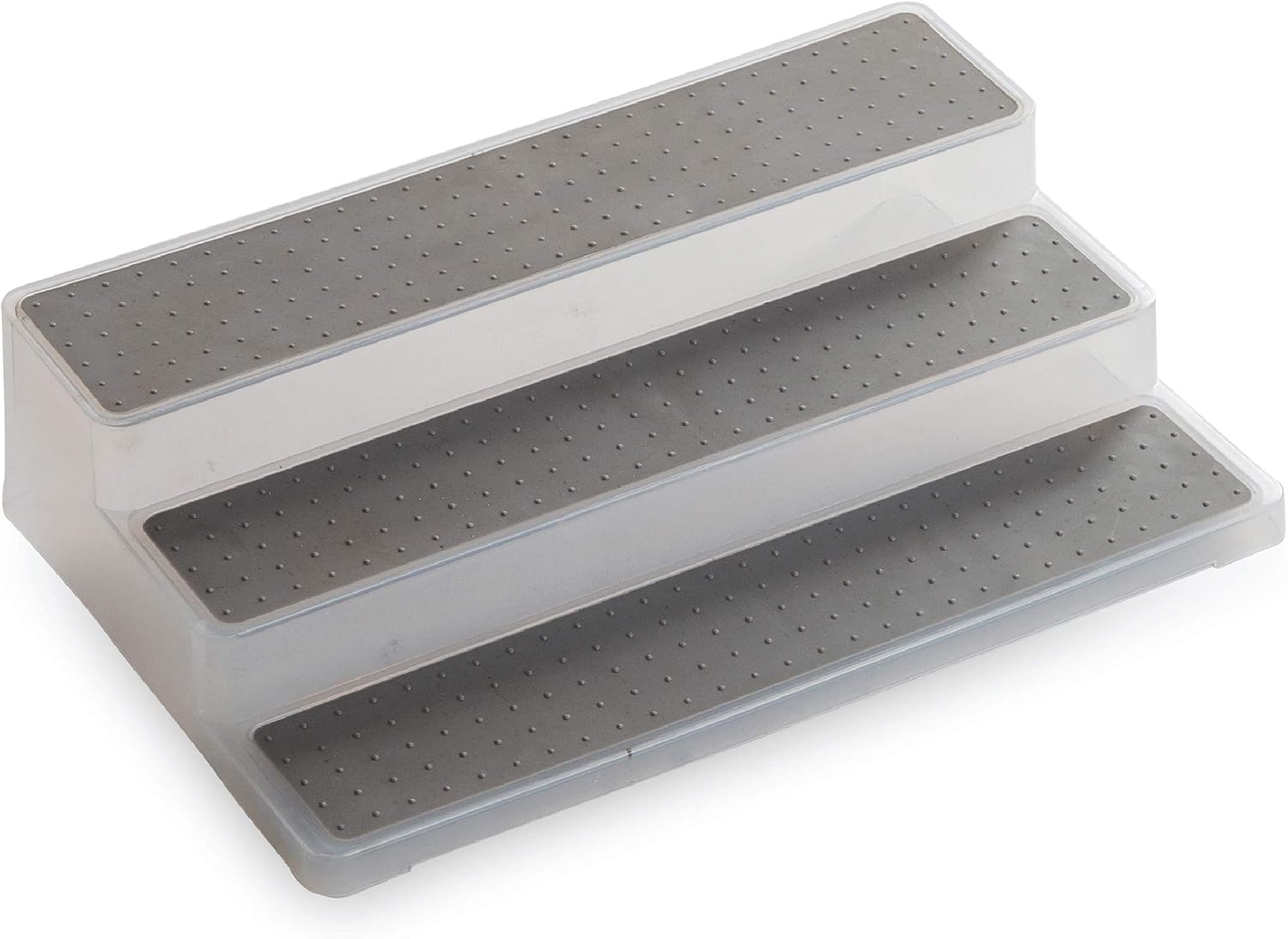 BINO 3-Tiered Spice Rack Organizer - Frosted – Pantry Organization and Storage for Kitchen, Refrigerator, Freezer Spice Organizer
