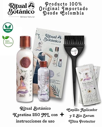 Miniatura 3 de Origen Botanico Keratina Organica 8.5 fl oz  Incluye Cepillo Aplicador, Manual de Instrucciones y 2 Bio Serum Ultra Protector  Alisado Progresivo