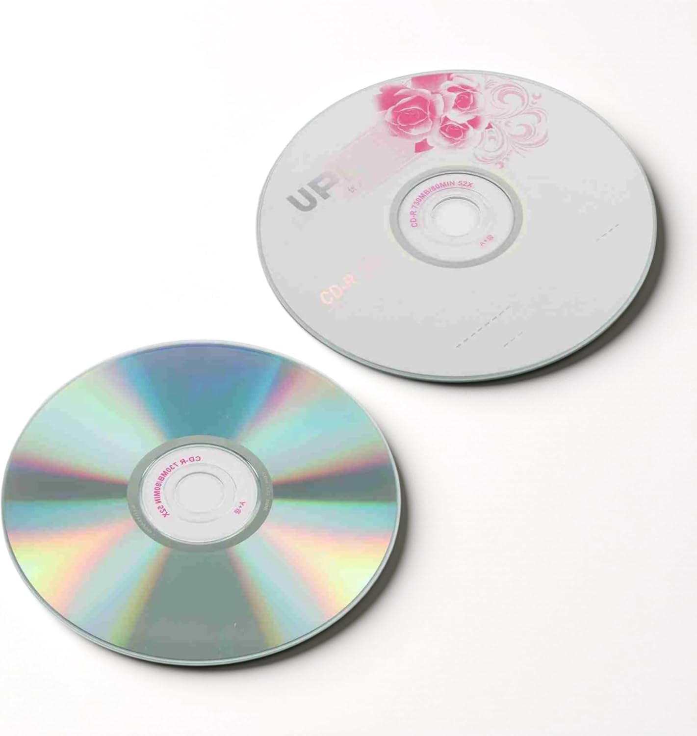 CD R Blank Discs, 52X 730MB Recordable Disc, Blank CDs for Storing Digital Images Music Data, Blank CDs for Burning Music, Blank CD, CDs Blank (50PCS)