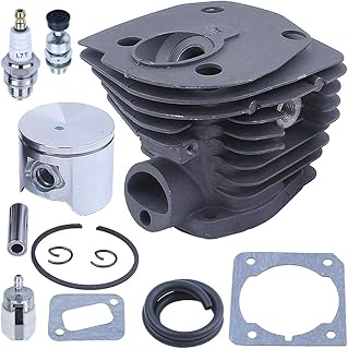 Adefol 44mm Cylinder Piston Kit for Husqvarna 350 351 353 346 Jonsered CS 2150 2149 2152 2153 Chainsaw Parts Nikasil Plated Replacement