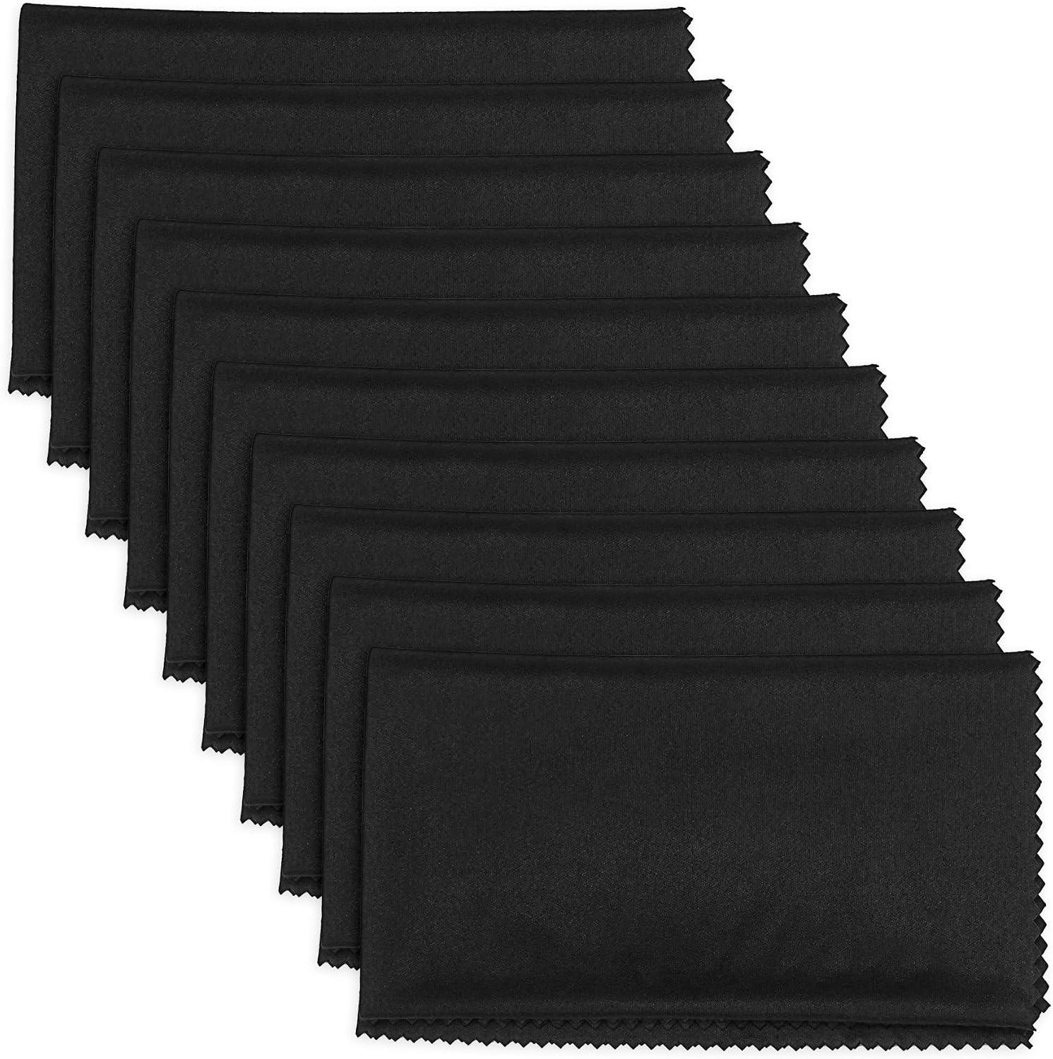 10PCS Gun Cleaning Cloth Rags12 x12 - Gun Cloth Microfiber Towel Lint Free Gun Cloth, Gun Cleaning Wipes Great for All Gun Firearm Cleaning Cleaner Protection,Professional（Black）