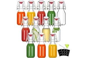 4oz Swing Top Glass Bottles with Airtight Lids